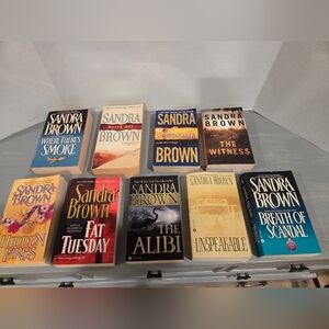 Lot of 9 Sandra Brown Paperback Books MIX Romance Suspense Historical Bestseller